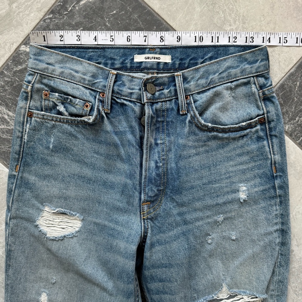 GRLFRND Karolina Distressed Denim Jean - Size 27 - EUC - Light Wash - Picture 4 of 10